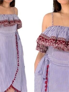 THML Blue and White Striped Dress